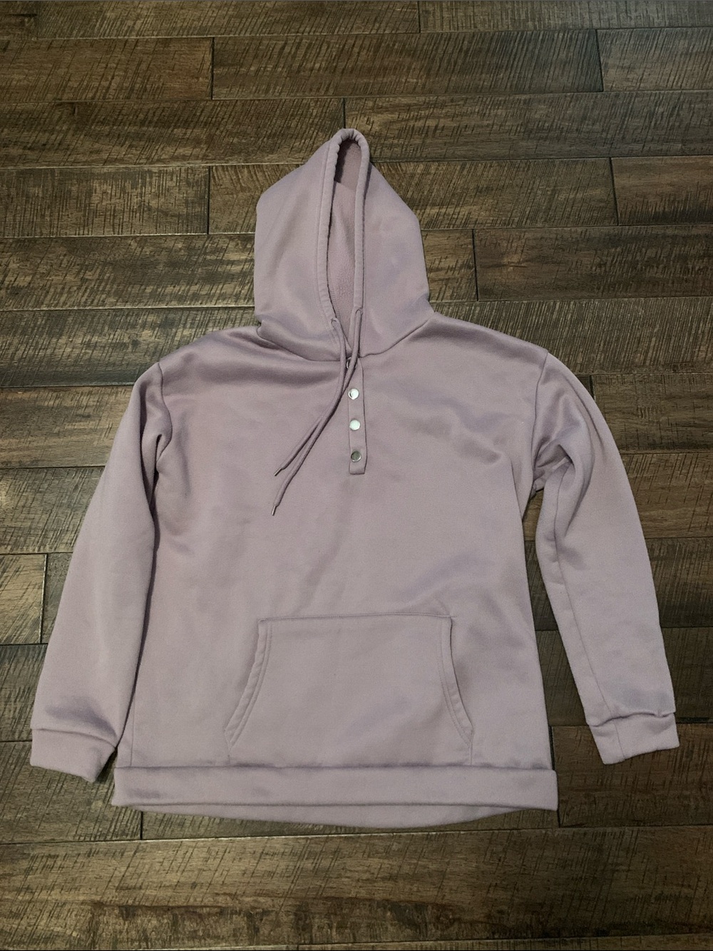 Womens Hooded Pullover Sweater in Light Lavender